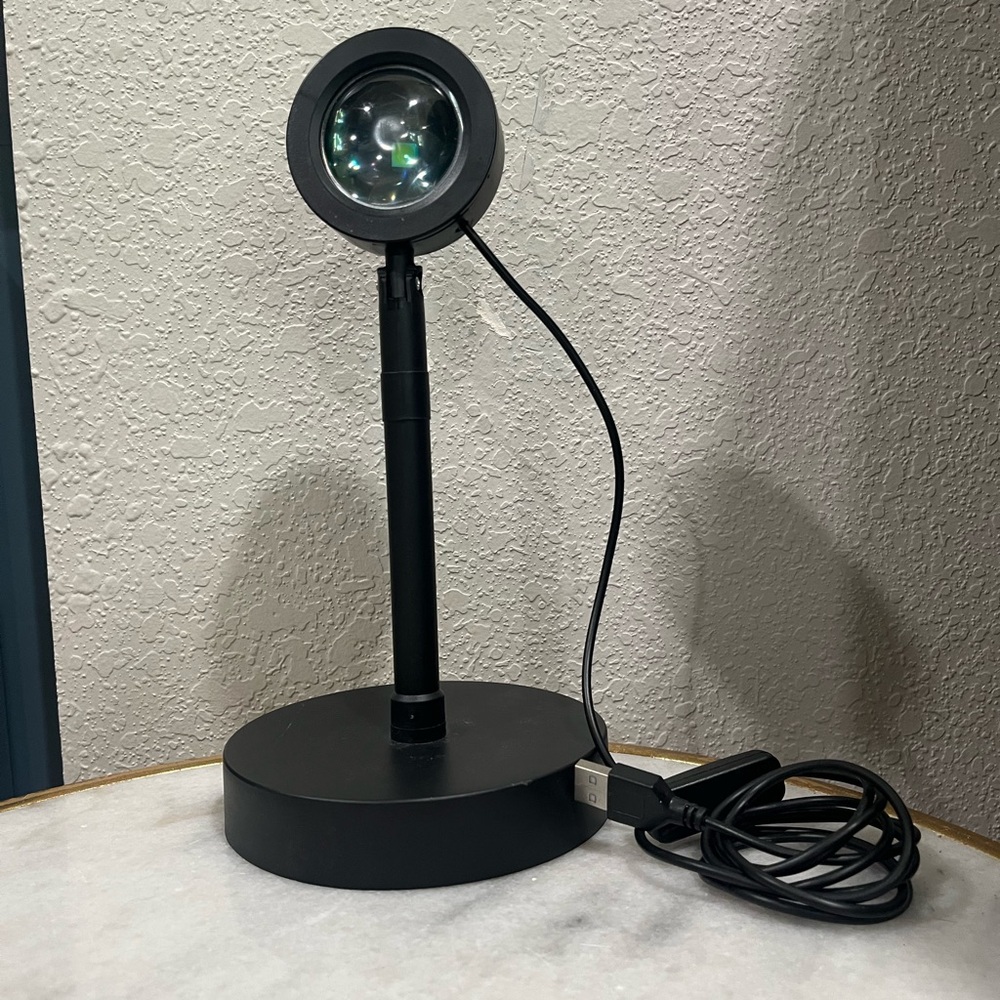 Sleek Black Adjustable Desk Lamp